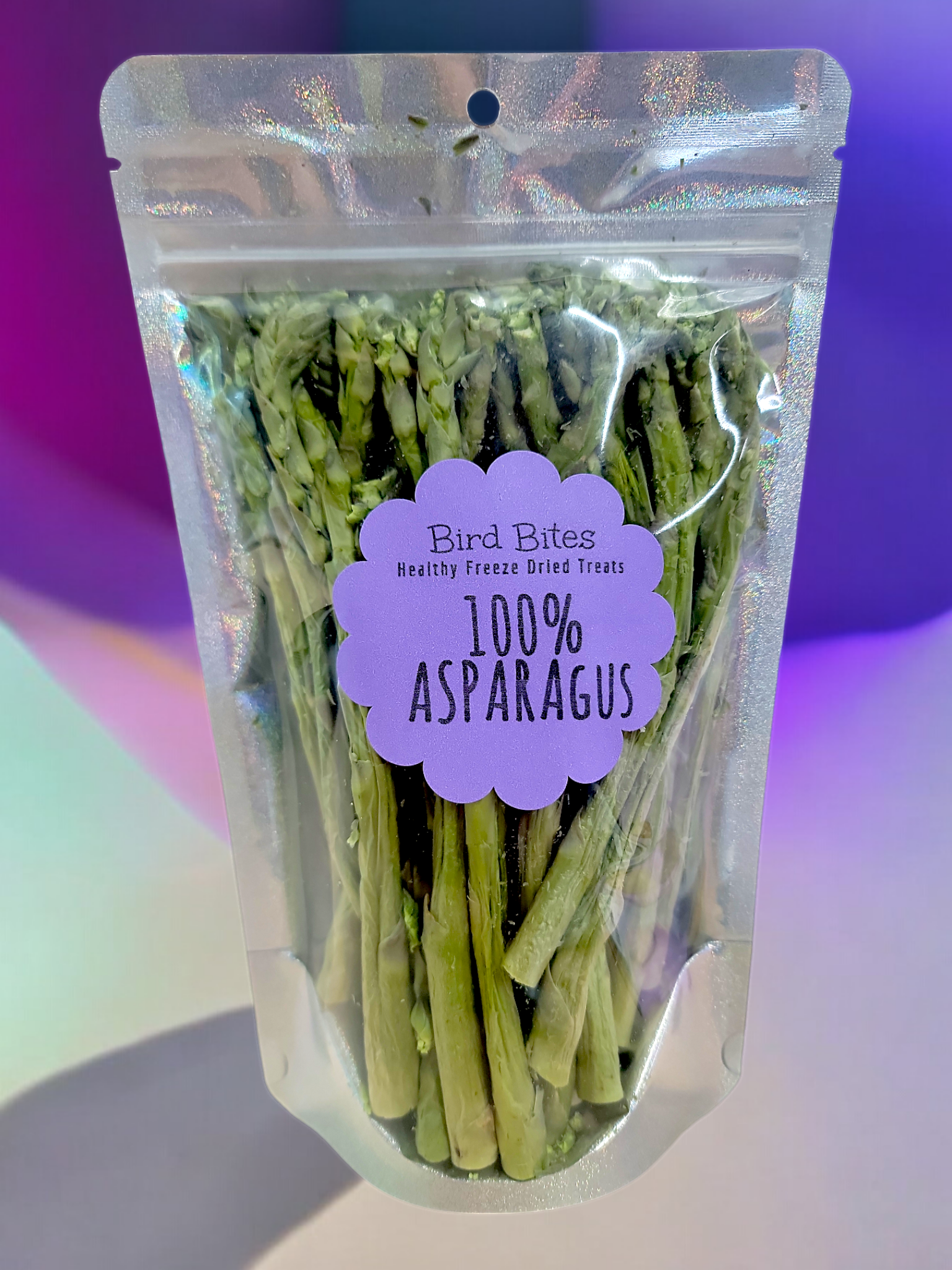 100% Asparagus - 1.5 Cups - Bird Bites Healthy Freeze Dried Treats
