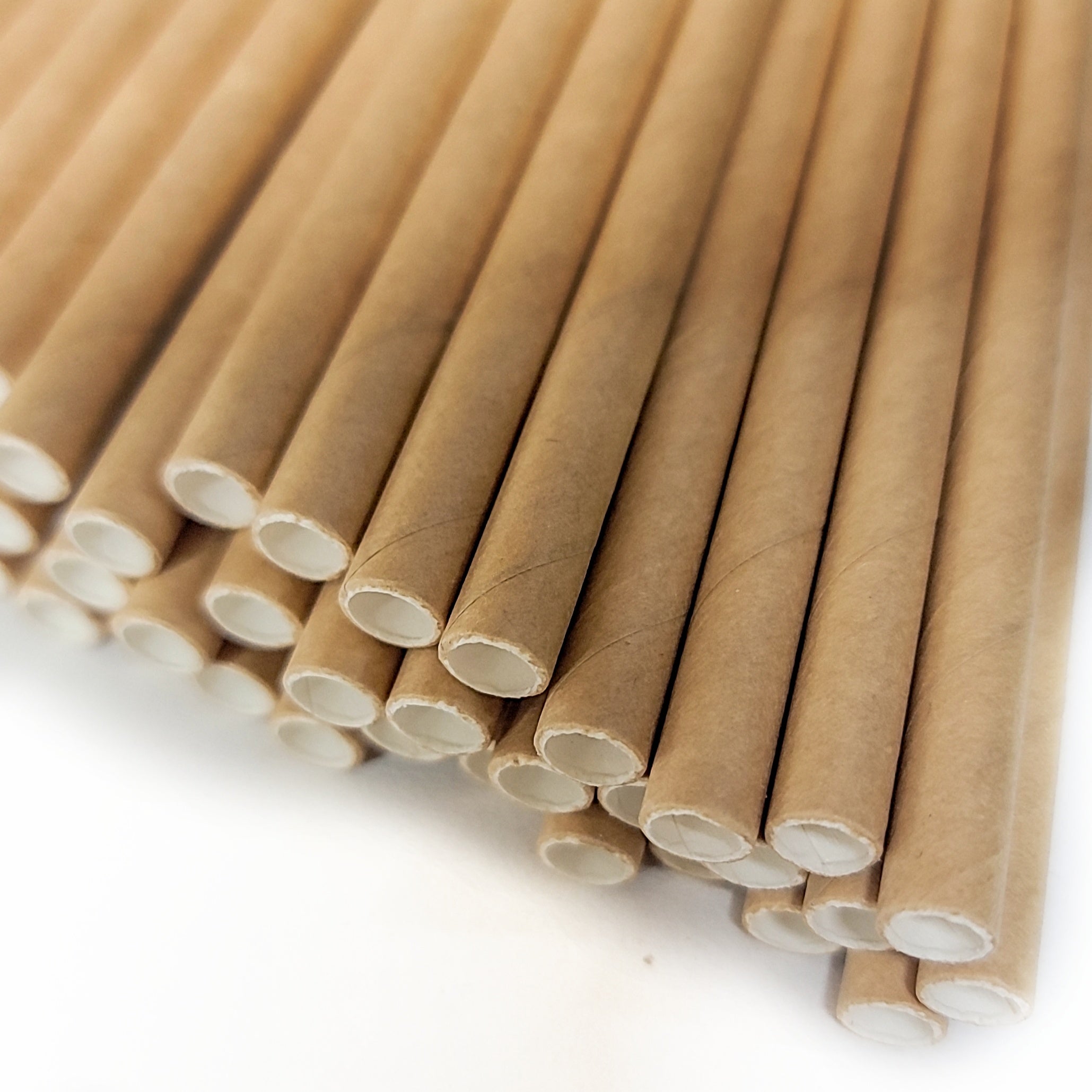 Natural Paper Peeler Straws - 50 Pack