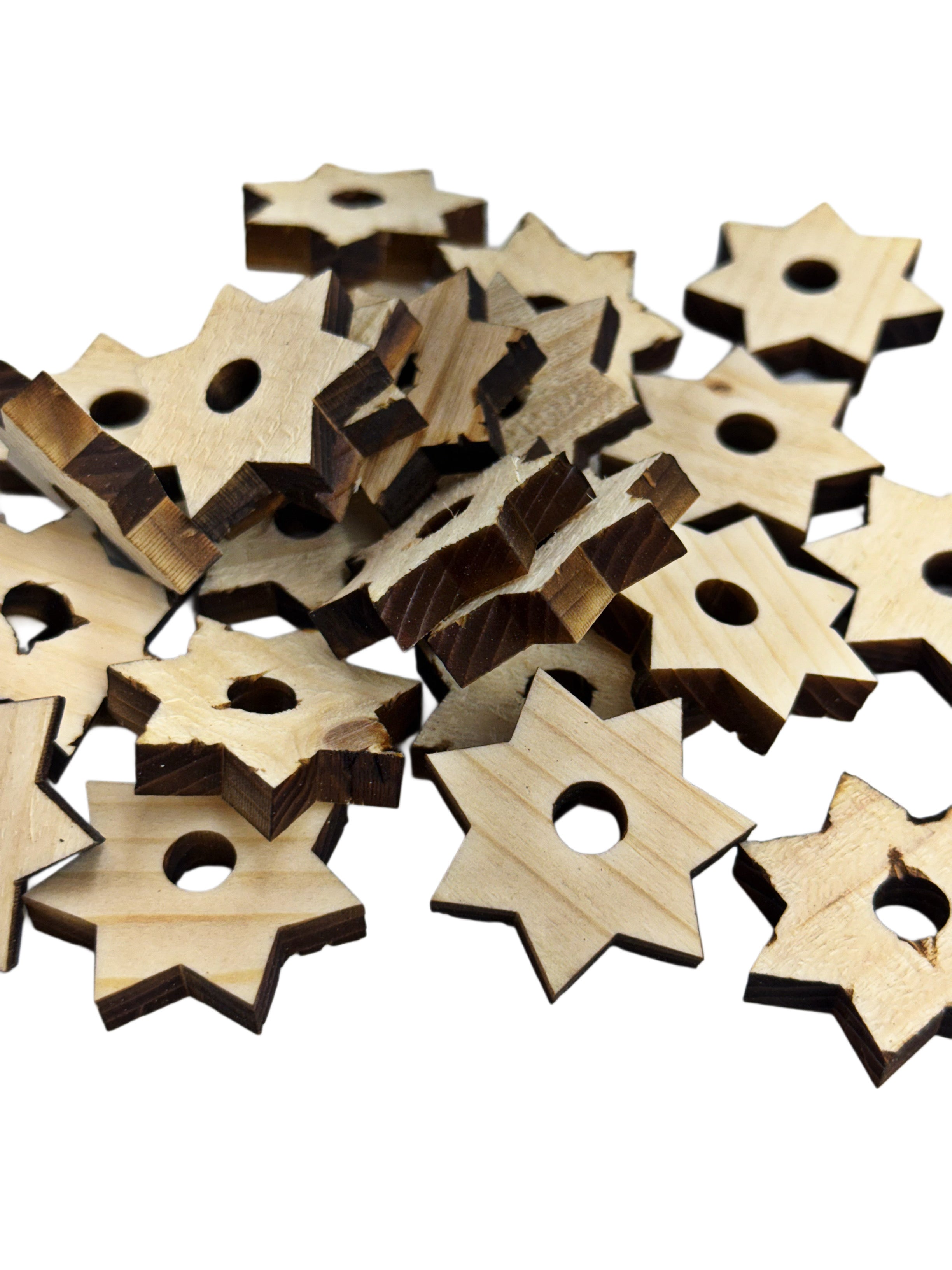 1.25" Pine Starbursts - 25 Pack