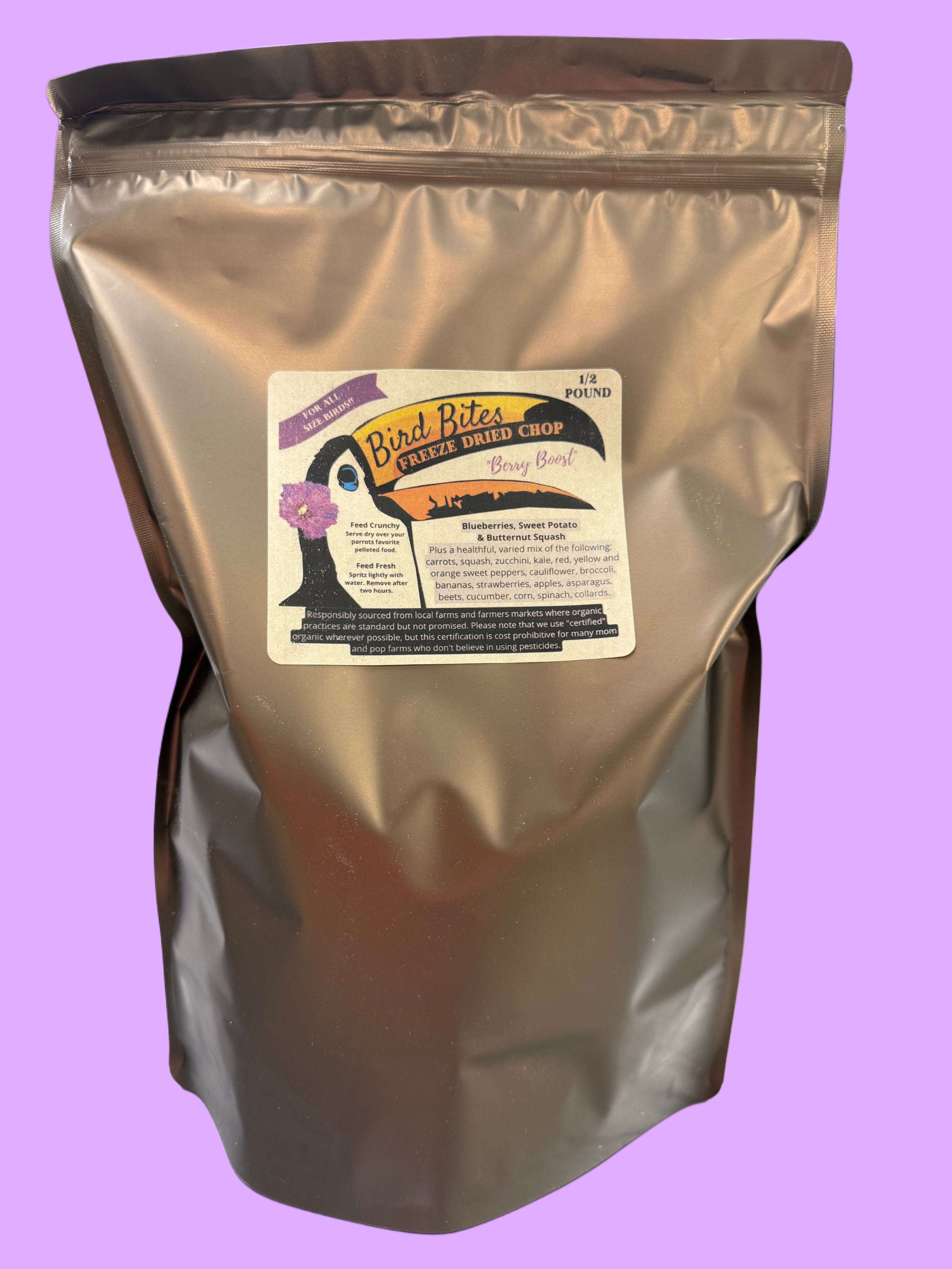 Bird Bites Freeze Dried Chop - Daily Fruits & Veggies, 5 Flavors to Choose From