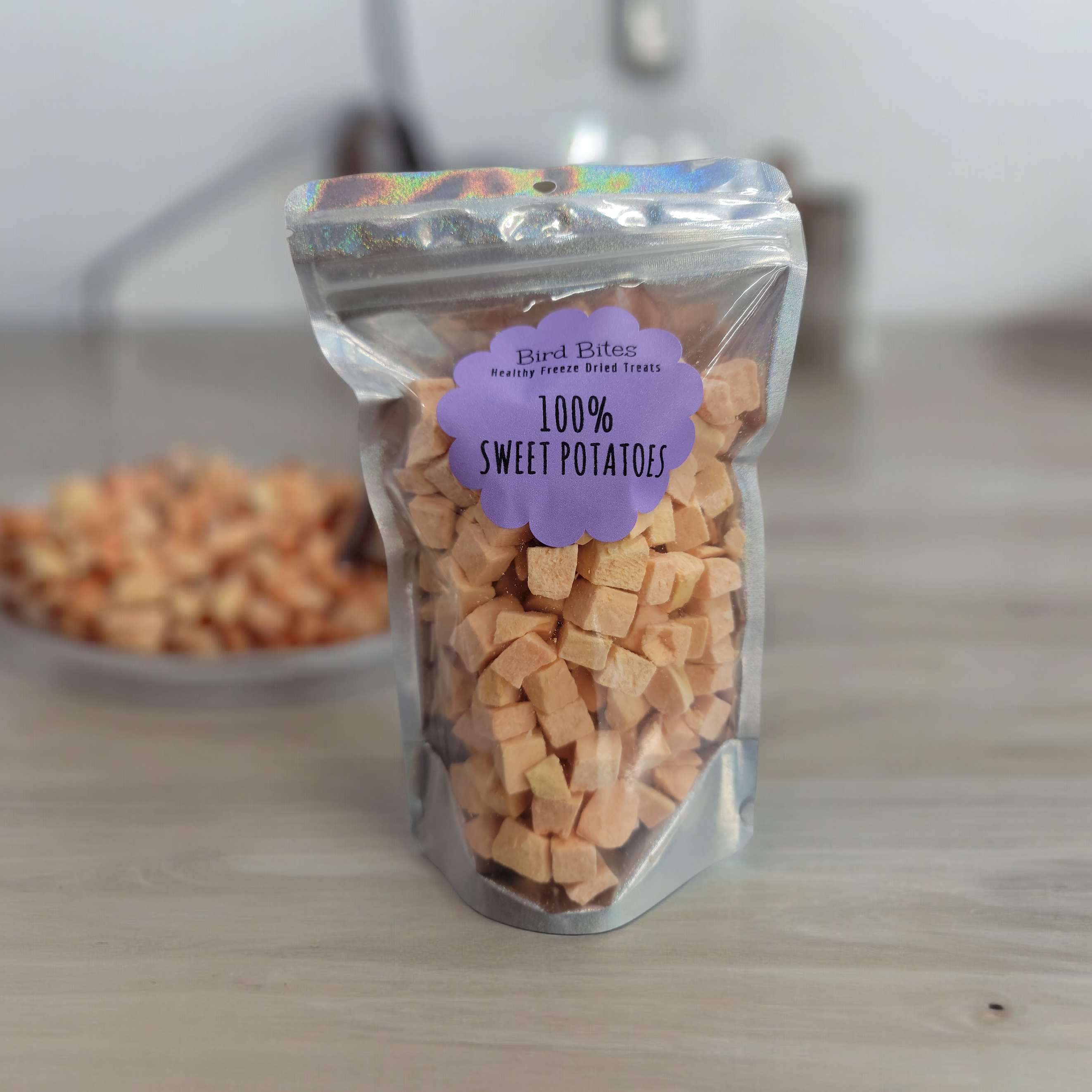 100% Sweet Potatoes - 1.5 Cups - Bird Bites Healthy Freeze Dried Treats