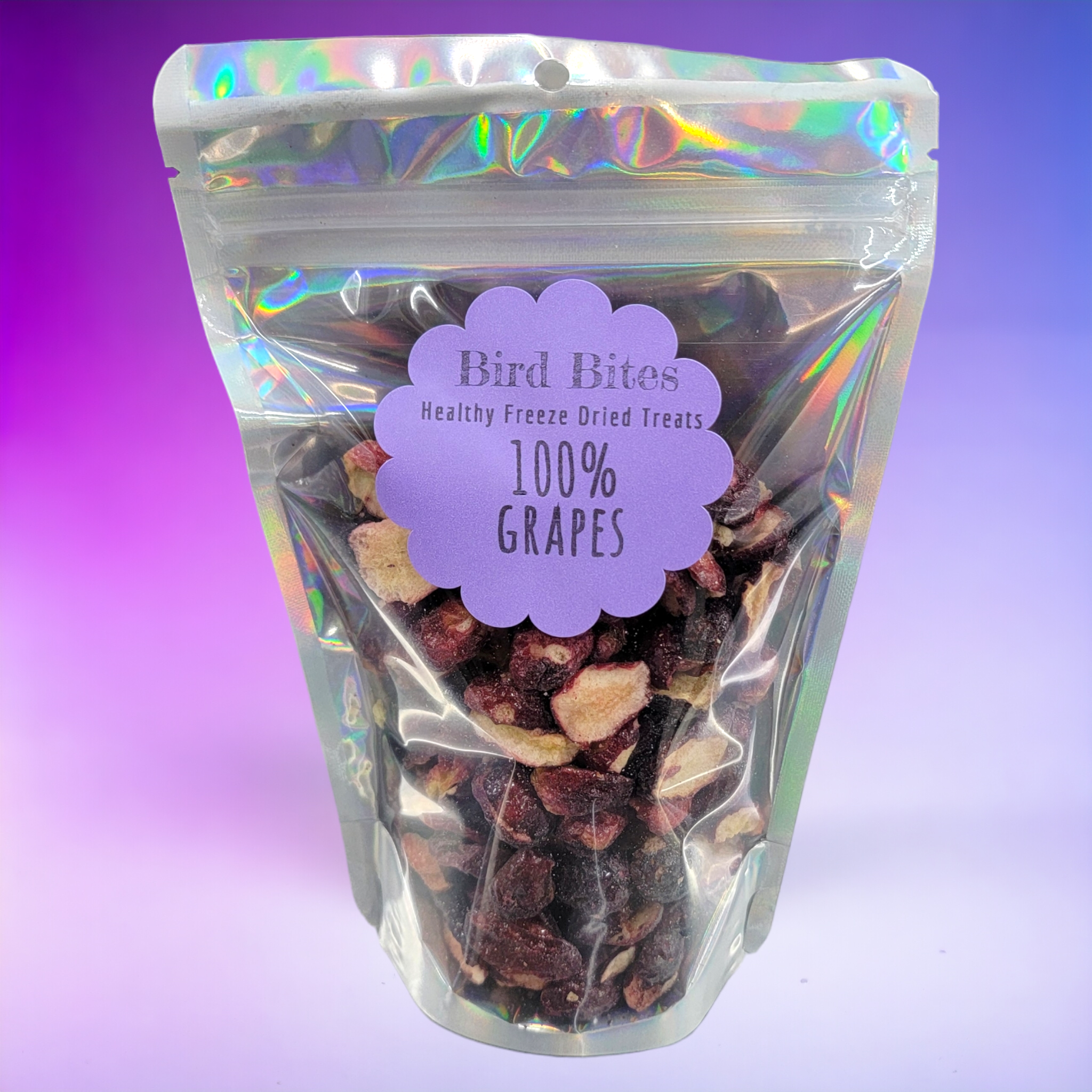 100% Grapes - 1.5 Cups - Bird Bites Healthy Freeze Dried Treats