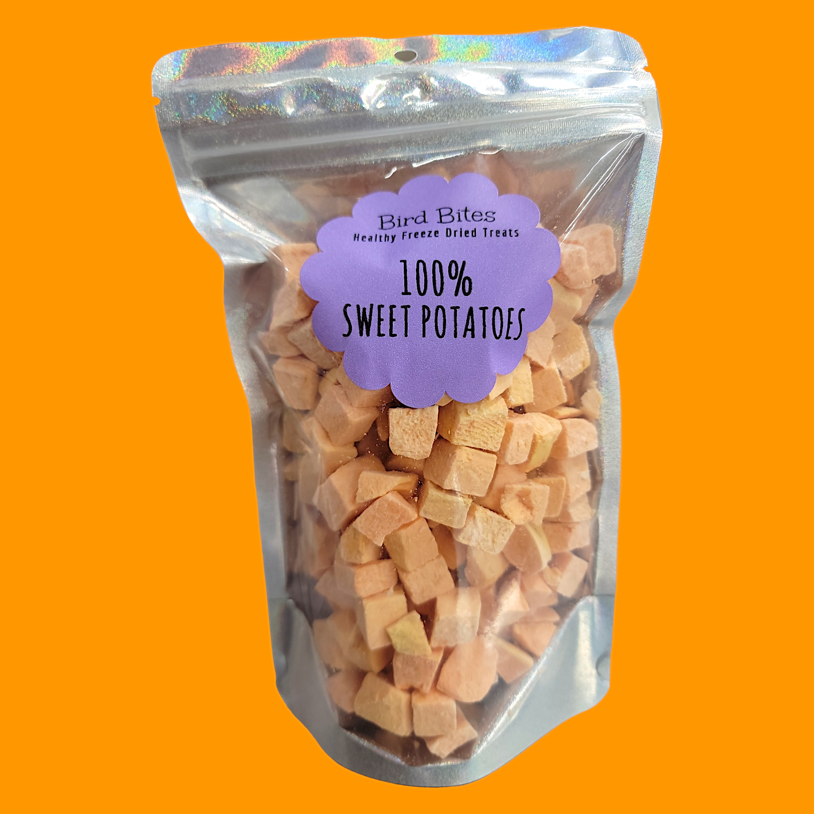 100% Sweet Potatoes - 1.5 Cups - Bird Bites Healthy Freeze Dried Treats