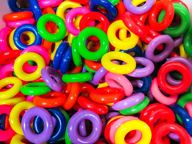 1 Inch Neon Acrylic Plastic Rings