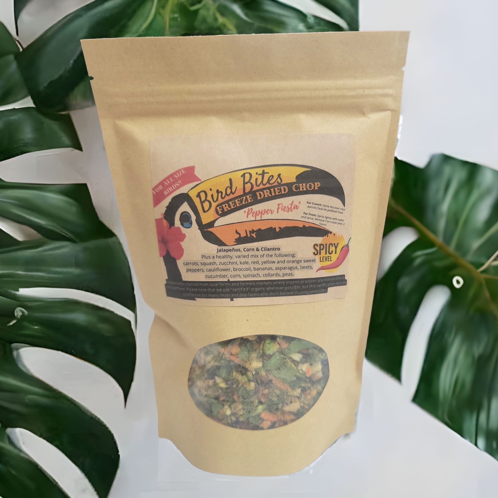 Bird Bites Freeze Dried Chop - Daily Fruits & Veggies, 5 Flavors to Choose From