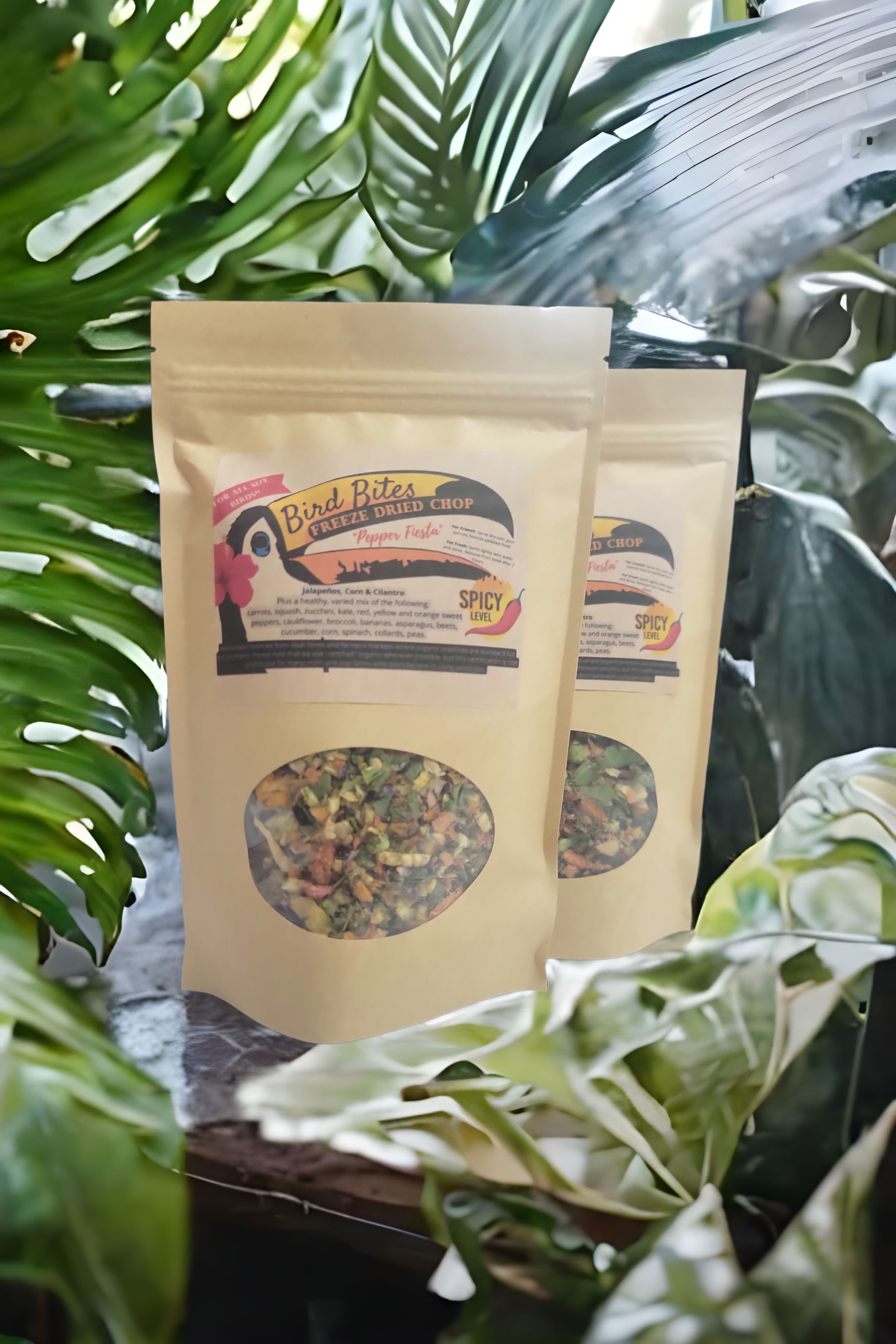 Bird Bites Freeze Dried Chop - Daily Fruits & Veggies, 5 Flavors to Choose From