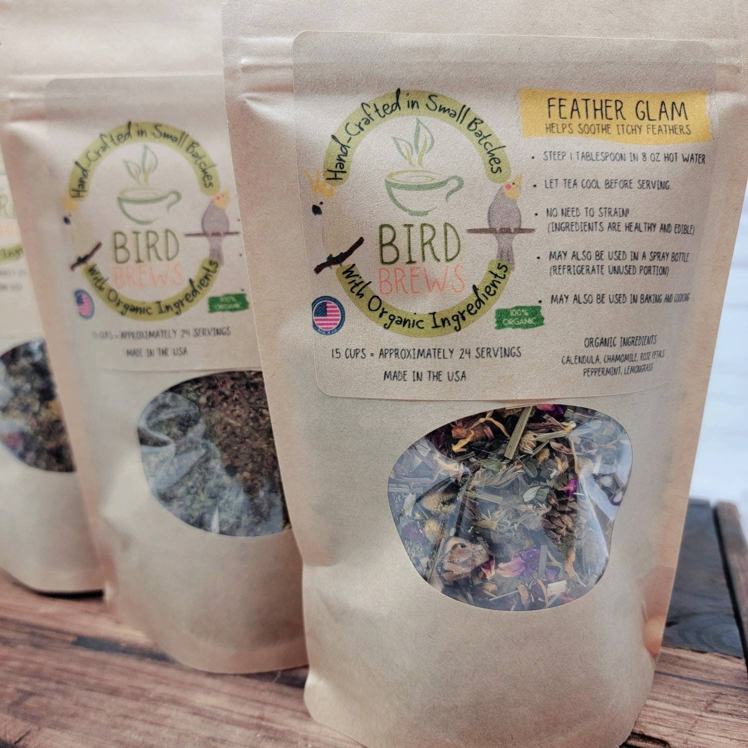 Bird Brews | Avian Tea Blend for Parrots | 3 Flavors to Choose From