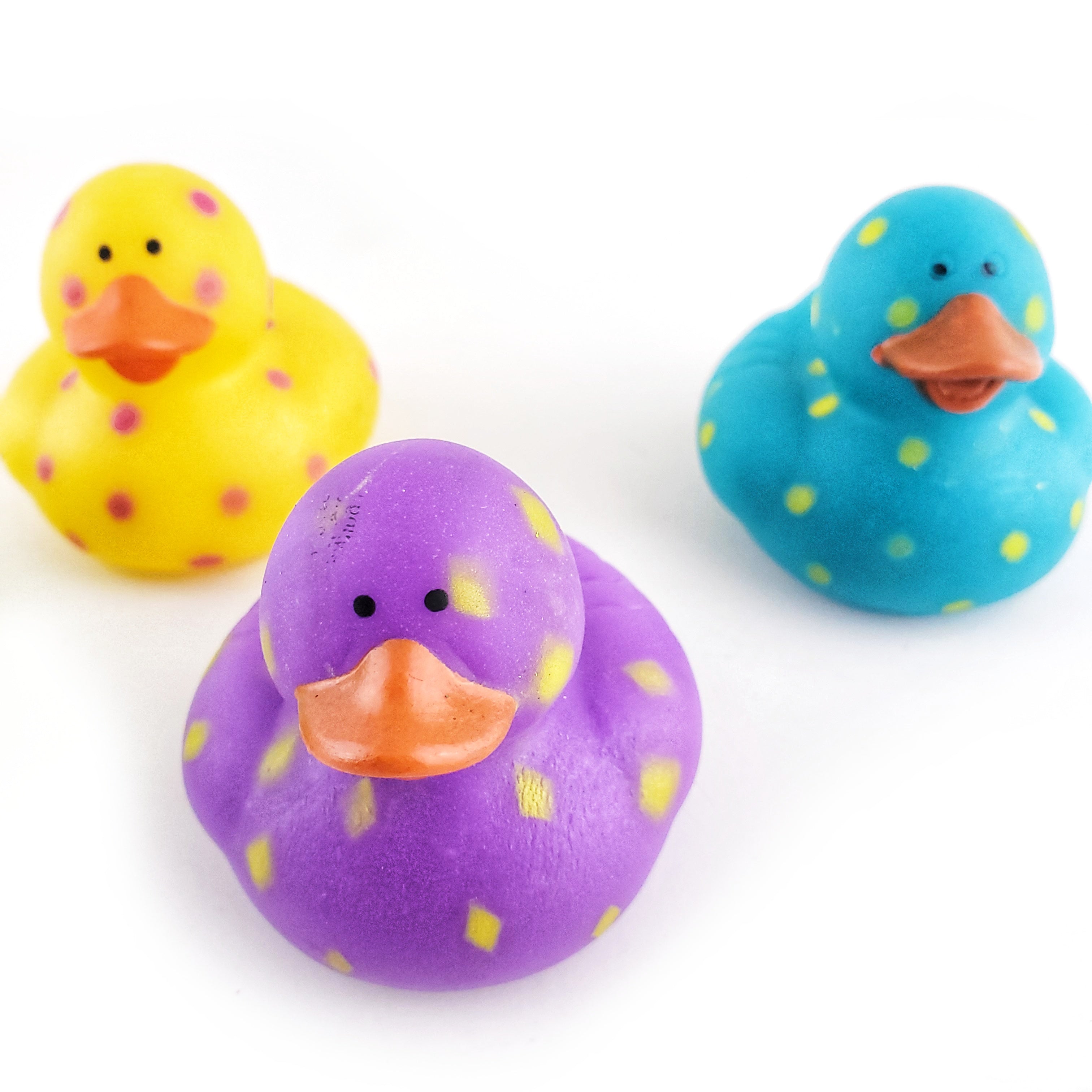 Polka Dot Rubber Ducks - 3 Pack